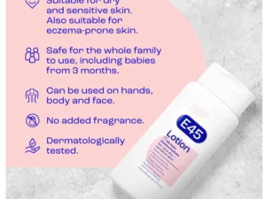 E45 Moisturising Lotion 200ml - Image 5