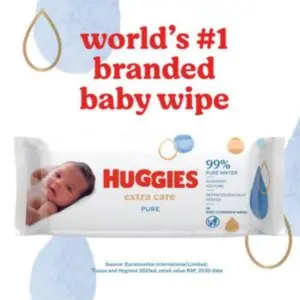 HUGGIES PURE EXTRA CARE - 56 WIPES - Image 3