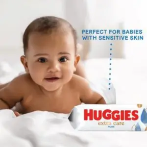 HUGGIES PURE EXTRA CARE - 56 WIPES - Image 6