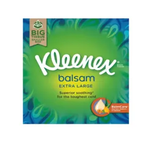 Kleenex Balsam Extra Long Tissues Singles Compact - 40 Tissues