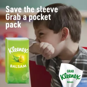 Kleenex Balsam Extra Long Tissues Singles Compact - 40 Tissues - Image 5