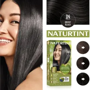 Naturtint Permanent Hair Colour 1N Ebony Black 170ml - Image 2
