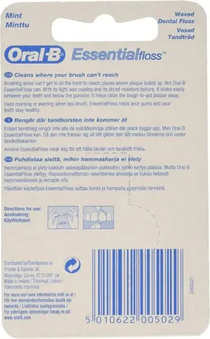 Oral-B Essential Floss Waxed Dental Floss Mint Taste 50m - Image 6