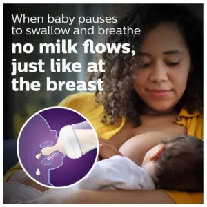 Philips AVENT Anti-colic Baby Bottle Newborn Flow Teat 4pk - Image 4