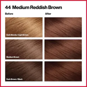 Revlon Colorsilk Permanent Hair Colour 44 Medium Red Brown - Image 3