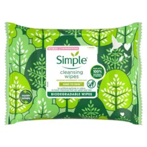 Simple Kind to Skin Cleansing Facial Wipes 7 wipes - Image 2