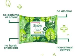 Simple Kind to Skin Cleansing Facial Wipes 7 wipes - Image 4