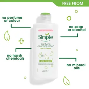 Simple Kind to Skin Purifying Cleansing Lotion 200ml - Image 2
