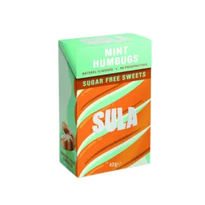 Sula Mint Humbugs Sugar Free Sweets 42g