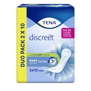 TENA Discreet Extra Pads Duo 2x10 Pack - Image 2