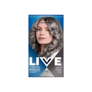 Schwarzkopf LIVE Urban Metallics, Dusty Silver Permanent Hair Dye U72