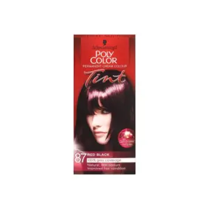 Schwarzkopf Poly Color Permanent 100% Grey Coverage - 87 Red Black