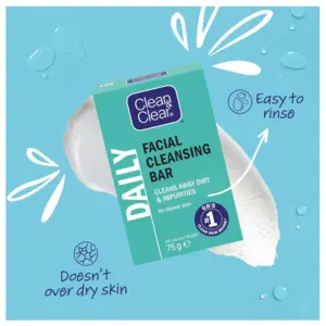 Clean & Clear Facial Cleansing Bar 75G - Image 3