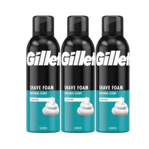 Gillette Classic Shaving Foam Sensitive Skin 200ml (3)