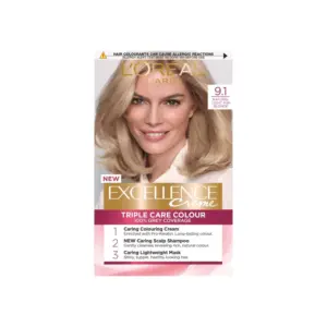 L'Oreal Excellence Creme 9.1 Light Ash Blonde Hair Dye