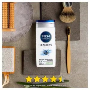 Nivea Mens Shower Gel Sensitive 250ml - Image 3