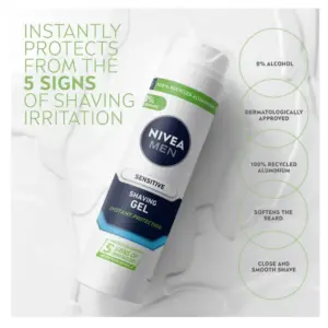 Nivea Men Sensitive Shaving Gel 200ml - Image 4