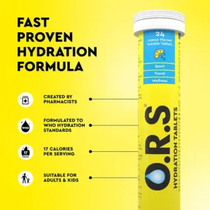 6x O.R.S. Hydration Lemon 24 Tablets - Image 6