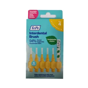 TEPE-Interdental-Brush,-Yellow-Size-4-6Pack