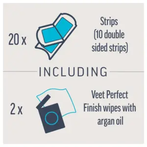 Veet Expert Wax Strips Face Sensitive Skin Hair Removal - 20s - Image 4