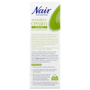 Nair Hair Removing Cream Sensitive Aloe Vera 100ml - Image 3