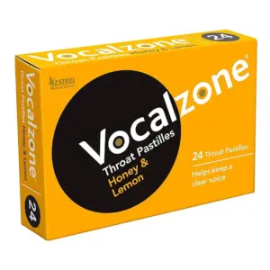 Vocalzone Throat Honey & Lemon 24 Pastilles - Image 2