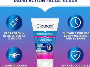 Clearasil Ultra Rapid Action Acne Exfoliating Face Scrub125ml - Image 3