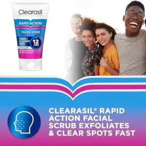 Clearasil Ultra Rapid Action Acne Exfoliating Face Scrub125ml - Image 5