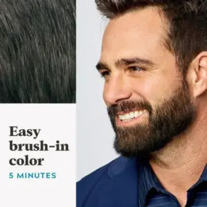 Just For Men Moustache & Beard Dark Brown Black Hair Dye M-45 - Image 2