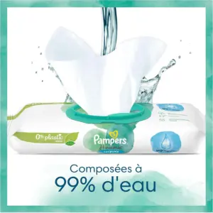 Pampers Harmonie Aqua Baby Wipes 48 Wet Wipes - Image 5