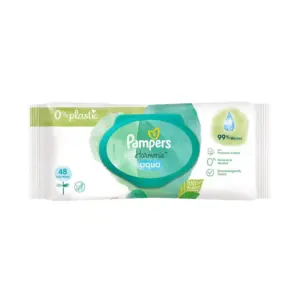 Pampers Harmonie Aqua Baby Wipes 48 Wet Wipes