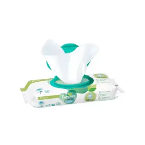 Pampers Harmonie Aqua Baby Wipes 48 Wet Wipes - Image 3