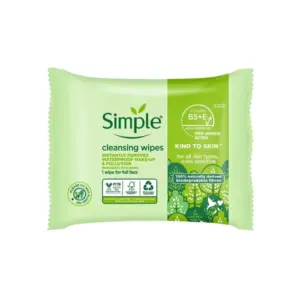 Simple Cleansing Facial Wipes 25 Pieces