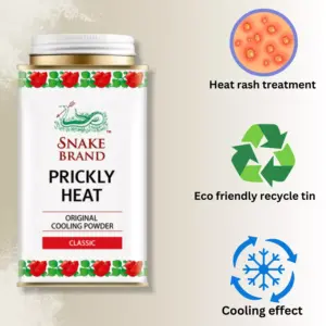 Snake Brand Prickly Heat Powder 140g - Image 2