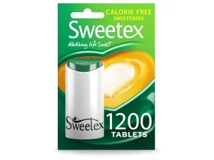 Sweetex Calorie Free Sweeteners Tablets 1200 Count