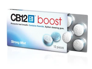 CB12 Boost Strong Mint Chewing Gum 10 Pieces - Image 2