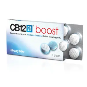 CB12 Boost Strong Mint Chewing Gum 10 Pieces - Image 2
