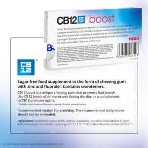 CB12 Boost Strong Mint Chewing Gum 10 Pieces - Image 3