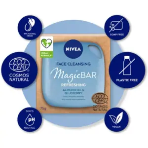 Nivea Face Cleansing Magic Bar 75g - Image 2