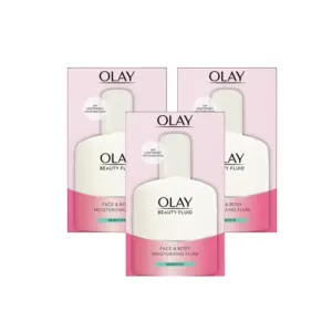 3x Olay Beauty Fluid Sensitive Moisturiser 200ml
