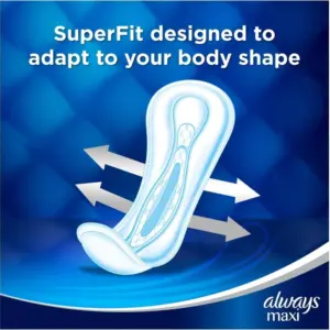 Always Maxi Night Profresh Sanitary Towels without Wings 9 Count - Image 3