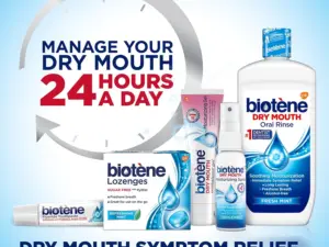 Biotene Dry Mouth Moisturising Mouthwash in Fresh Mint 500ml - Image 2