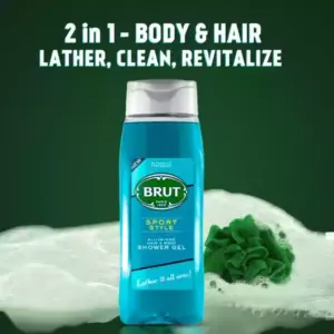 Brut Shower Gel All In One Hair & Body Wash 500ml - Image 5