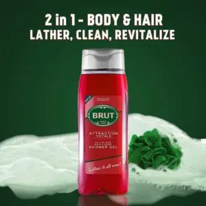 Brut Shower Gel All In One Hair & Body Wash 500ml - Image 4