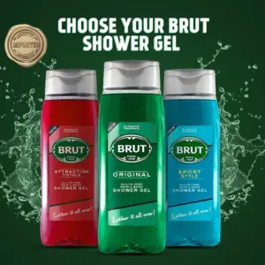 Brut Shower Gel All In One Hair & Body Wash 500ml - Image 2