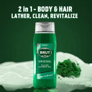 Brut Shower Gel All In One Hair & Body Wash 500ml - Image 3