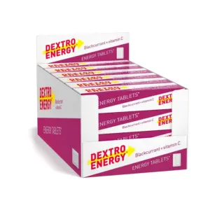 24x Dextro Energy Tablets Blackcurrant + Vitamin C 47g