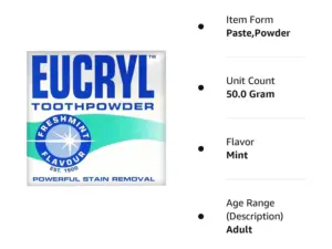 Eucryl Freshmint Tooth Powder 50g - Image 6