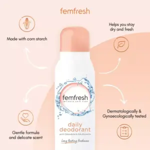 Femfresh Daily Freshness Deodorant 125ml - Image 5