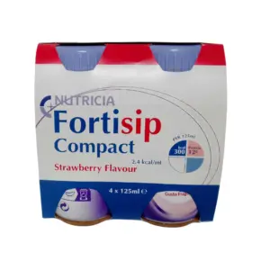 Fortisip compact strawberry – 4 x 125ml